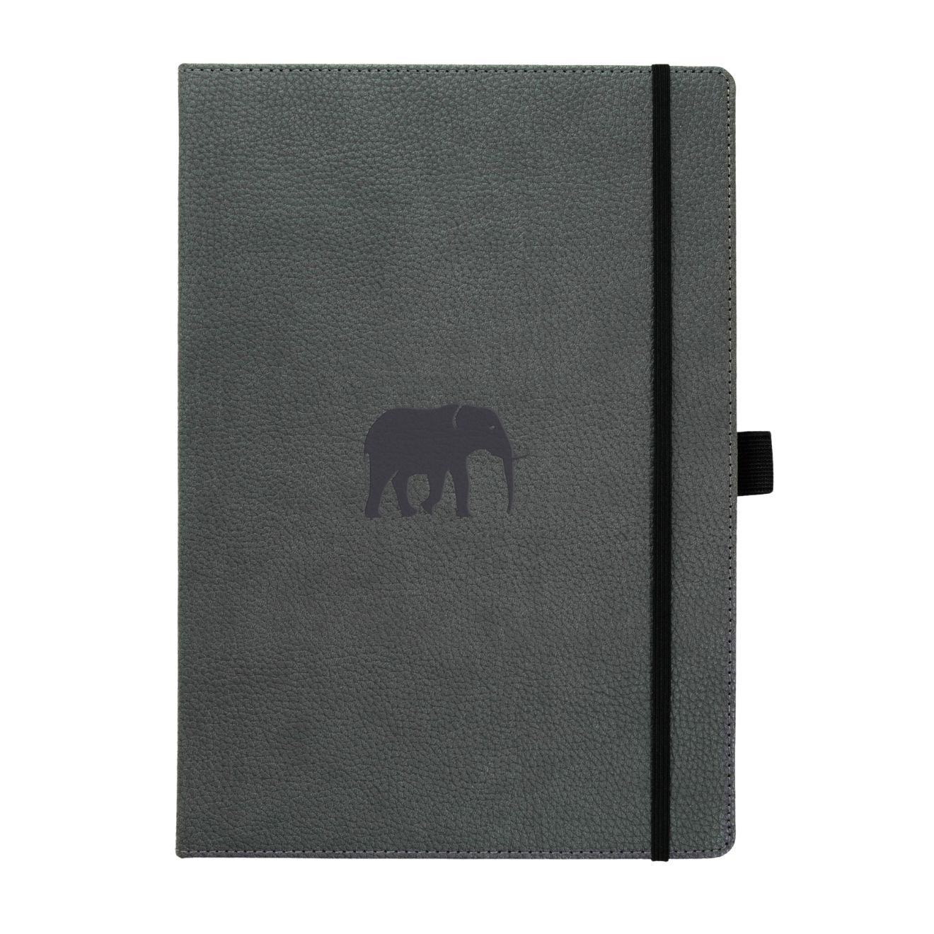 Dingbats Wildlife A5+ Grey Elephant Notebook