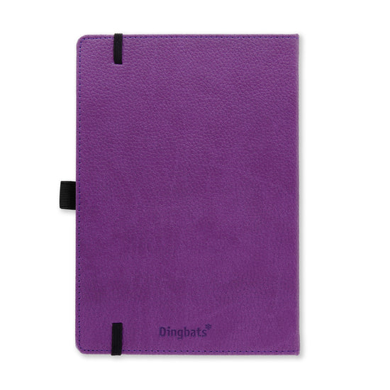 Dingbats Wildlife A5+ Purple Hippo Notebook