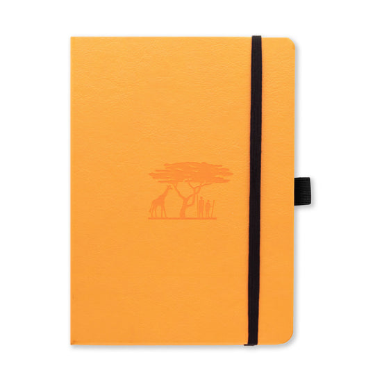 Dingbats Earth A5+ Tangerine Serengeti Notebook