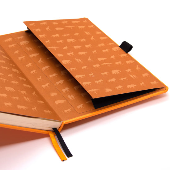 Dingbats Earth A5+ Tangerine Serengeti Notebook