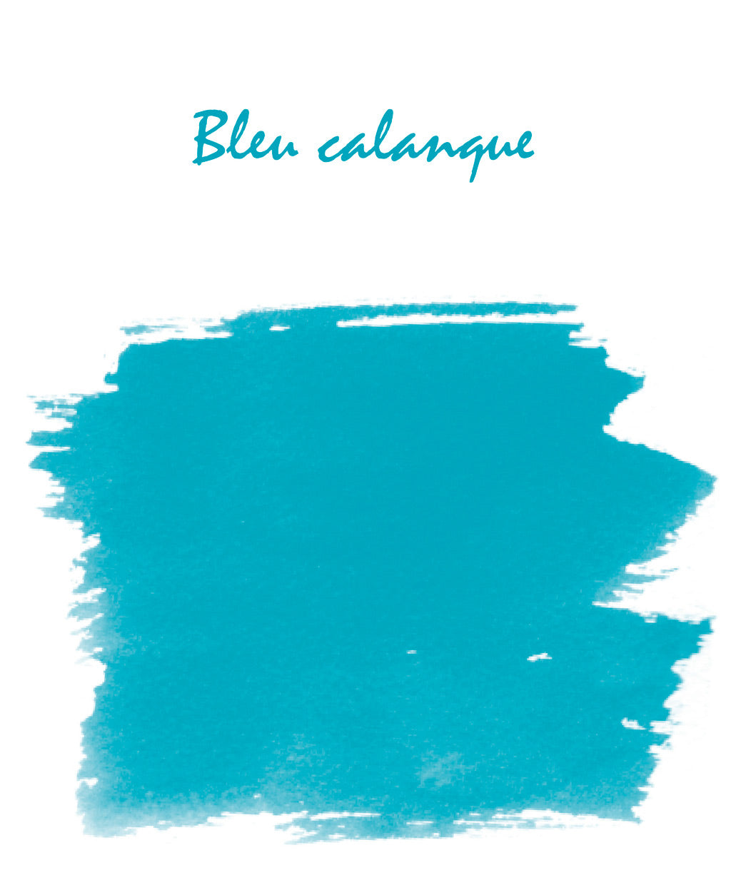 Echantillon d'encre Herbin Bleu calanque