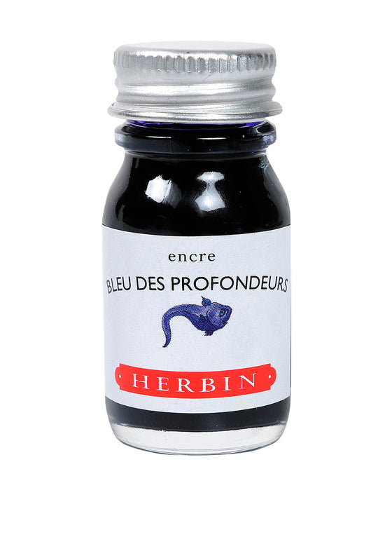 Flacon d'encre Herbin 10ml Bleu des profondeurs