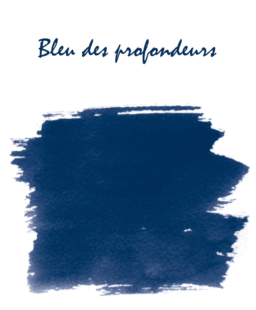 Echantillon d'encre Herbin Bleu des profondeurs