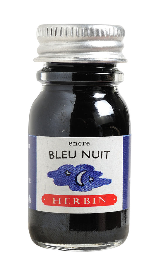 Flacon d'encre Herbin 10ml Bleu nuit