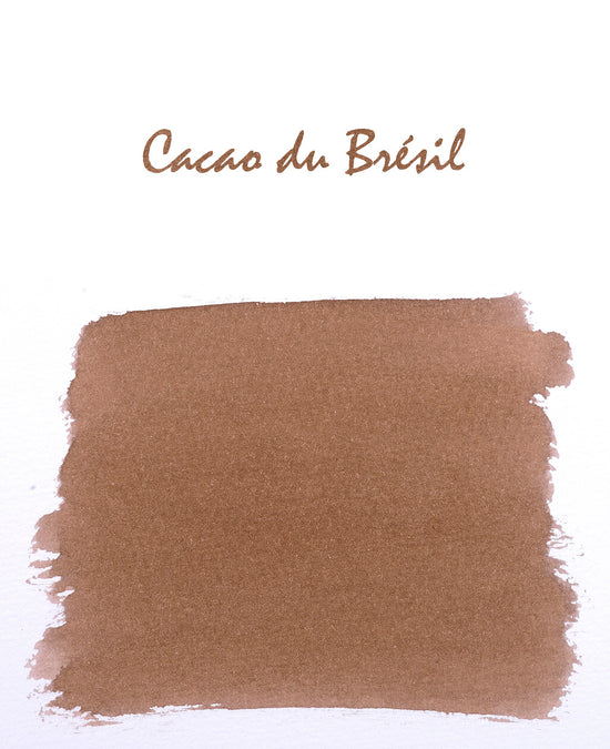 Echantillon d'encre Herbin Cacao du Brésil