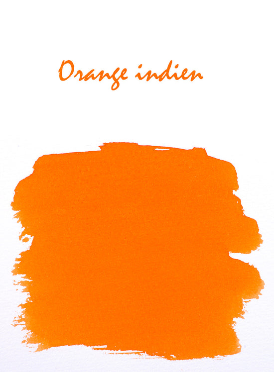 Echantillon d'encre Herbin Orange indien