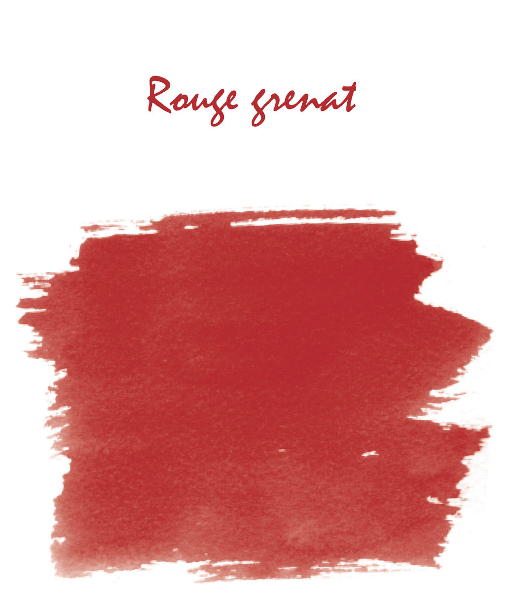 Echantillon d'encre Herbin Rouge grenat