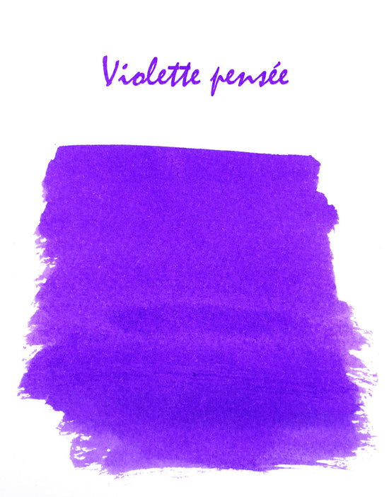 Echantillon d'encre Herbin Violette pensée